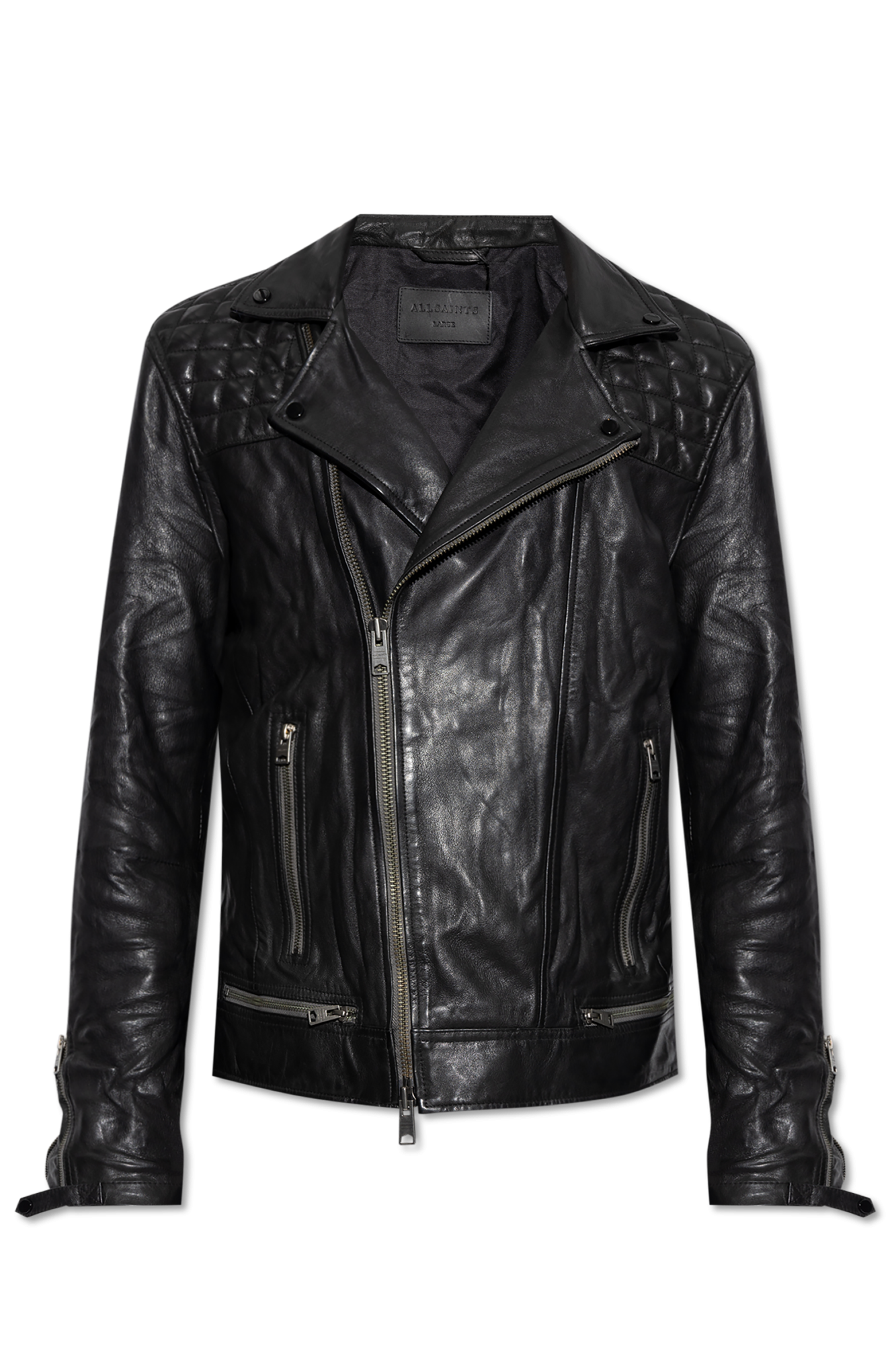 AllSaints Leather Jacket Conroy | Men's Clothing | Vitkac